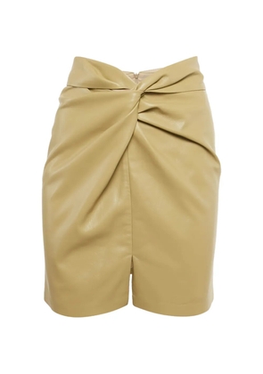 Nanushka leather knot skirt - Neutrals