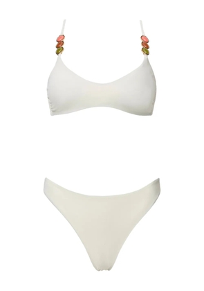 SOFIA ERHAN Giselle beaded bikini - White