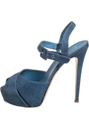 Le Silla pre-owned 125mm platform stiletto-heel sandals - Blue