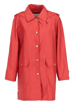 Burberry Pre-Owned 1980s hooded trench coat - Red