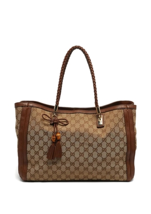 Gucci Pre-Owned Bella GG-logo tote bag - Neutrals