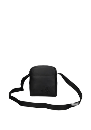Calvin Klein logo strap messenger bag - Black