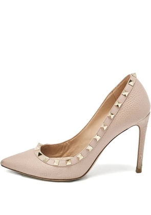 Valentino Garavani Pre-Owned 100mm Rockstud embellishment pumps - Pink