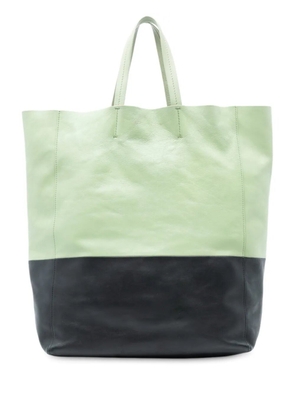 Celine Pre-Owned 2013 Bicolor Leather Vertical Cabas tote bag - Green