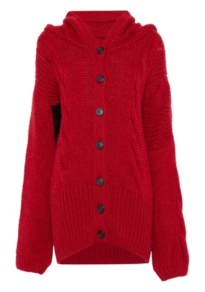 Vivienne Westwood Pre-Owned 2000s cable-knit cardigan - Red