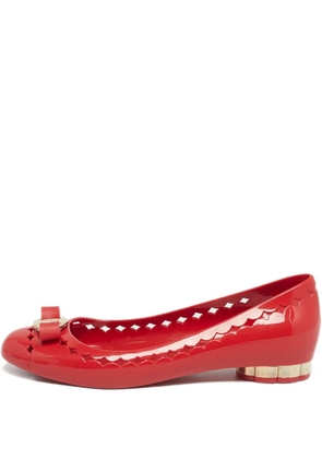 Ferragamo Pre-Owned vara bow flats - Red