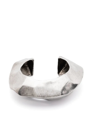 Saint Laurent Pre-Owned oversized cuff bracelet - Silver