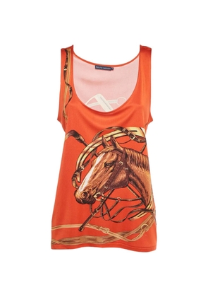 Polo Ralph Lauren Vintage horse-print sleeveless top - Orange