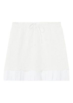 Claudie Pierlot drawstring mini skirt - White