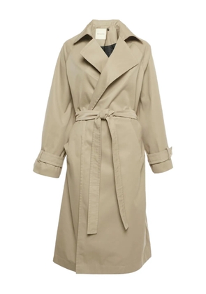 Bouguessa Kai belted cotton coat - Neutrals