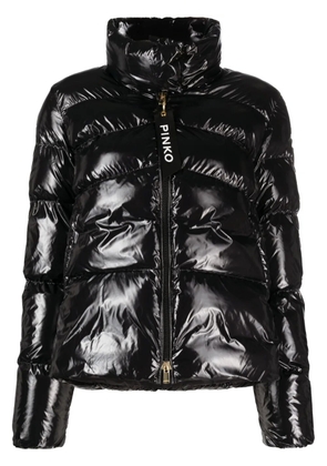 PINKO high-neck puffer jacket - Black