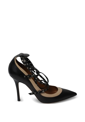 Mario Valentino Vintage Grommet studded pumps - Black