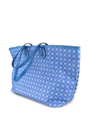 THE WORLD IS YOURS Legacy monogram calfskin shoulder bag - Blue