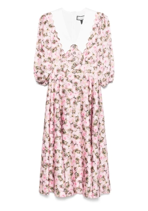 NISSA floral midi dress - Pink
