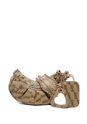 Balenciaga Pre-Owned 2020-2025 motorcycle pattern shoulder bag - Neutrals