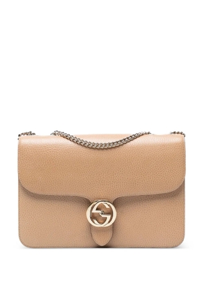 Gucci Pre-Owned 2016-2025 Medium Dollar Calfskin Interlocking G crossbody bag - Brown