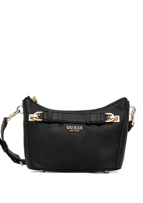 GUESS USA Gregoria logo-lettering shoulder bag - Black