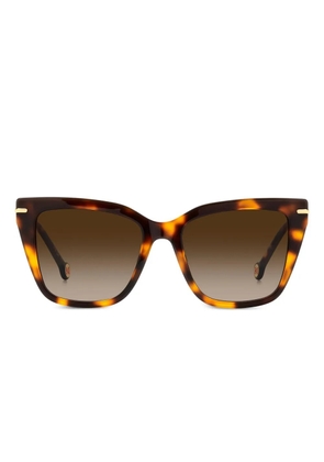 Carolina Herrera cat-eye tortoiseshell sunglasses - Brown