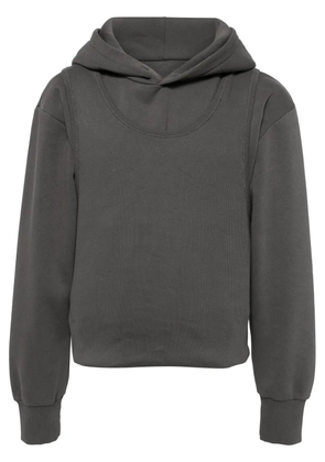 MM6 Maison Margiela patch-detail hoodie - Grey