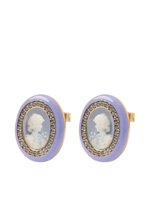 Cameo & Beyond Glam Ladies stud earrings - Gold