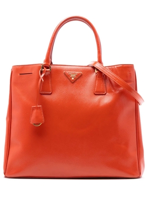Prada Pre-Owned 2013-2025 Large Saffiano Vernice Galleria satchel - Orange