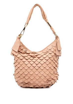 Saint Laurent Pre-Owned 2000-2012 Leather St Tropez Fish Scale hobo bag - Pink