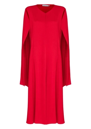 Gloria Coelho cape-design dress - Red