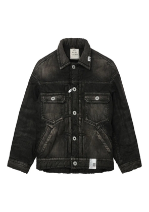 Maison MIHARA YASUHIRO button-fastening padded denim jacket - Black