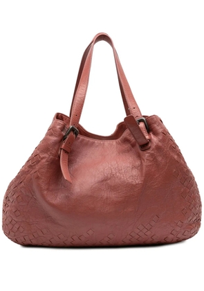 Bottega Veneta Pre-Owned 2012-2025 Large Intrecciato Trimmed Nappa Cesta tote bag - Red