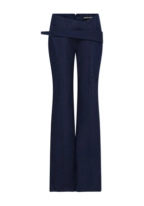 David Koma asymmetric-waist jeans - Blue