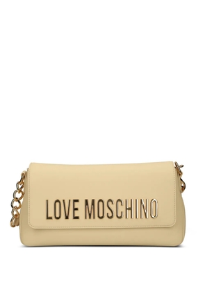 Love Moschino logo-appliqué crossbody bag - Neutrals