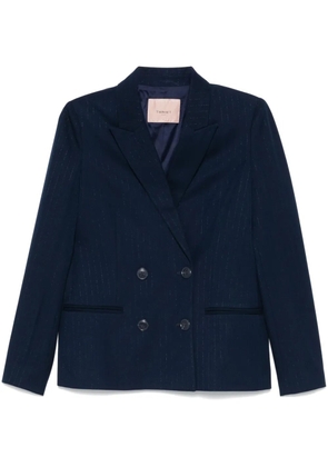 TWINSET pinstripe blazer - Blue