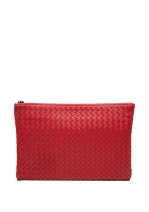 Bottega Veneta Pre-Owned 2012-2025 Nappa Intrecciato clutch bag - Red