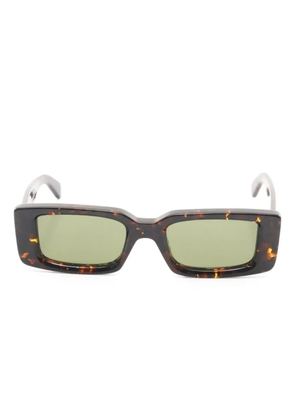 Off-White Pre-Owned 2021 Arthur rectangle-frame sunglasses - Brown