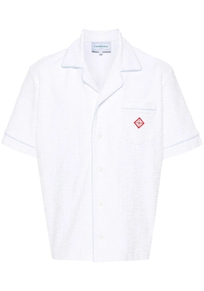 Casablanca monogram terry-cloth shirt - White
