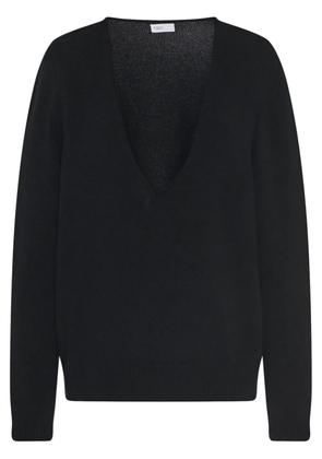 Rosetta Getty V-neck knitted jumper - Black