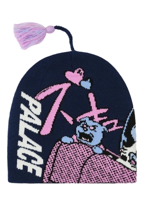 Palace Rear View beanie - Blue