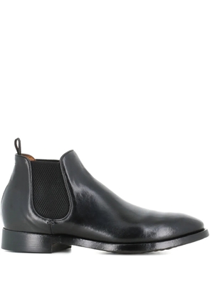 Officine Creative elastic-panel leather boots - Black