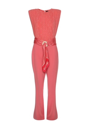 Elisabetta Franchi pre-owned pleated jumpsuit - Pink
