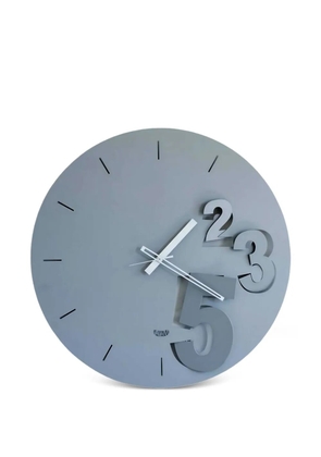Arti & Mestieri number-detail wall clock - Grey