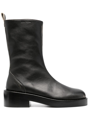 Courrèges 55mm leather ankle boots - Black