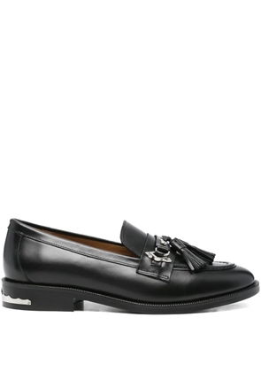Toga Virilis tassel-embellished metal-detail loafers - Black