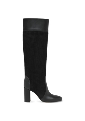 Gianvito Rossi sheffield panelled knee-high boots - Black