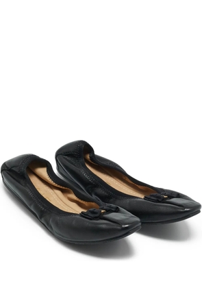 Ferragamo Pre-Owned My Joy leather ballet flats - Black
