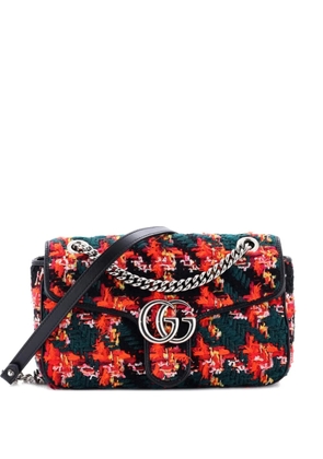 Gucci Pre-Owned GG Marmont Flap Bag Tweed Small shoulder bag - Black