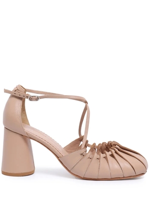 Sarah Chofakian Lee 60mm leather pumps - Pink