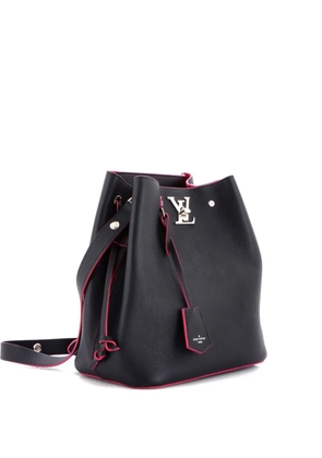 Louis Vuitton Pre-Owned Lockme Leather bucket bag - Black
