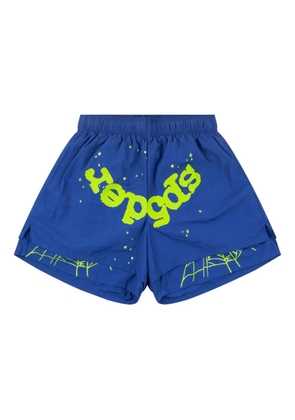 SP5DER double-layer shorts - Blue