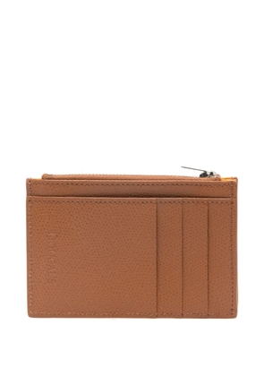 Doucal's leather card holder - Brown
