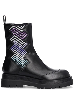 Missoni zigzag-detail Chelsea boots - Black